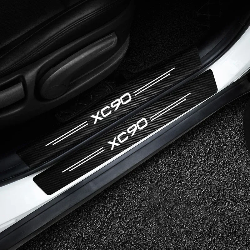 Volvo Car Accessories Xc90 - Car Carbon Fiber Threshold Protective Film