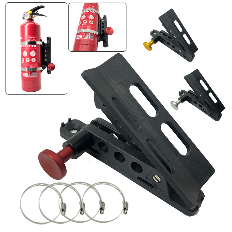 Car Accessories Must Have - Red Fire Extinguisher Mount Bottle Holder