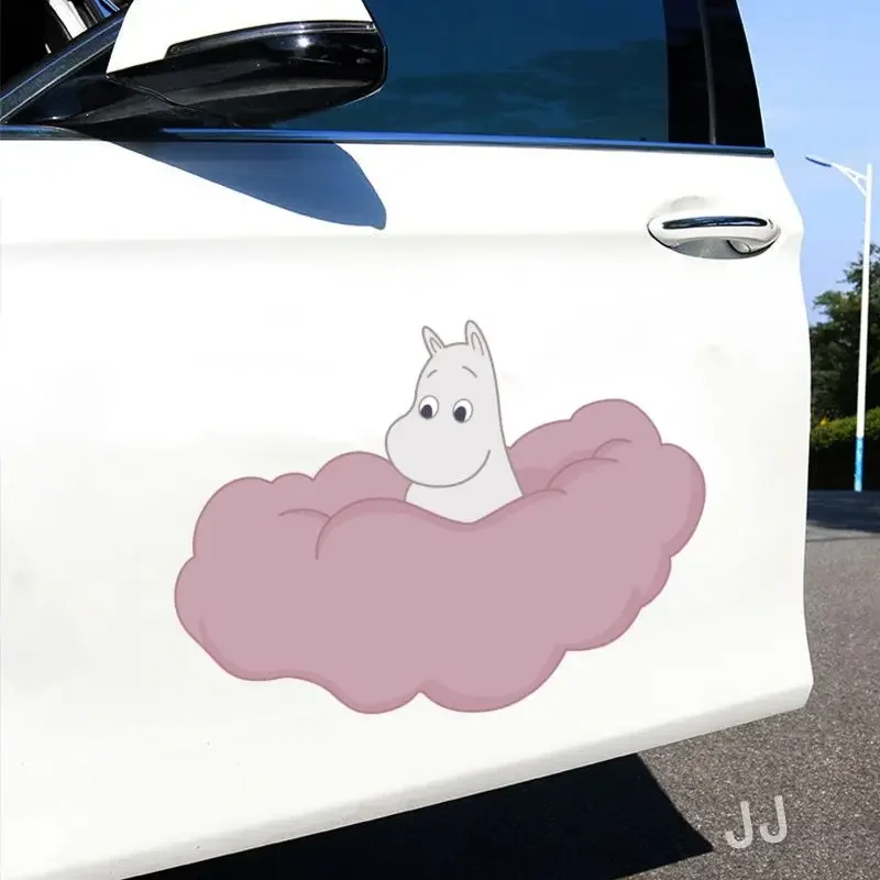 Car Accessories Cute - M-Moomins Cute Cartoon Waterproof Car Stickers