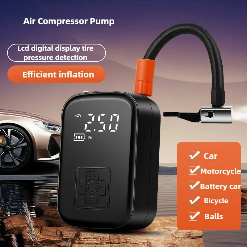 Car Portable Tire Inflator - Portable Electric Tire Inflator Pump Wireless
