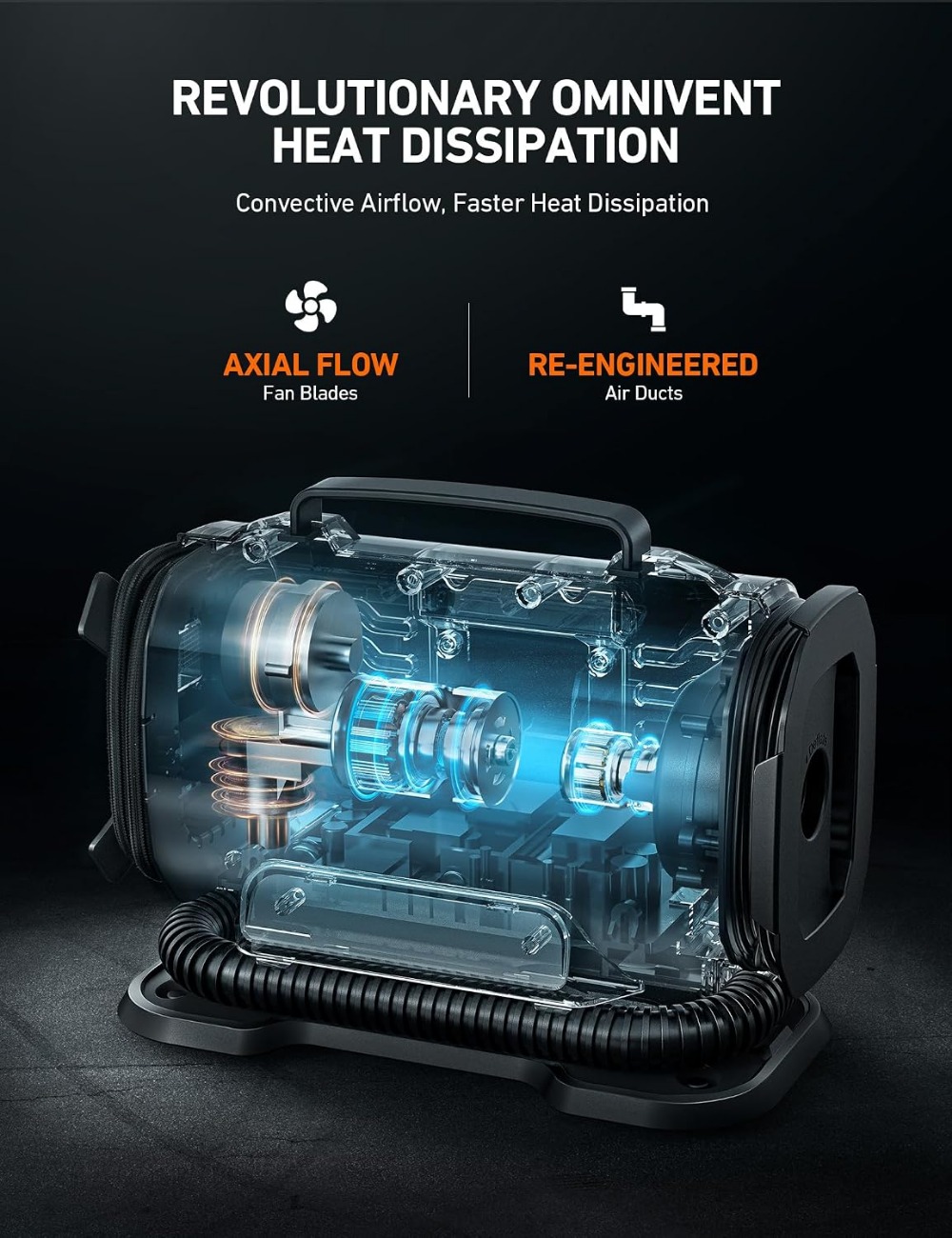 Portable Tire Inflator 150PSI  - огляд і ціна Car Portable Tire Inflator