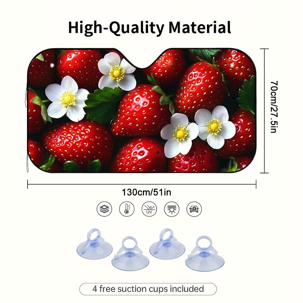 1pc Strawberries and Blossoms  - огляд і ціна Car Accessories Must Have
