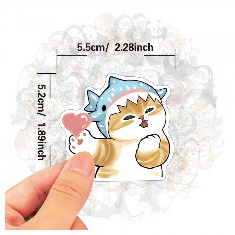 Mofusand Cute Stickers for  Fu - огляд і ціна Car Accessories Cute