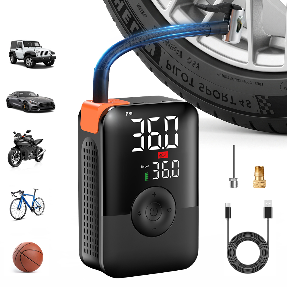 12V 150PSI Mini Tire Inflator  - огляд і ціна Car Portable Tire Inflator