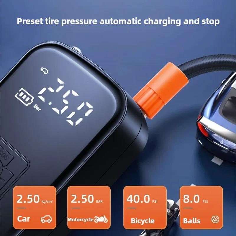 Portable Electric Tire Inflato - огляд і ціна Car Portable Tire Inflator