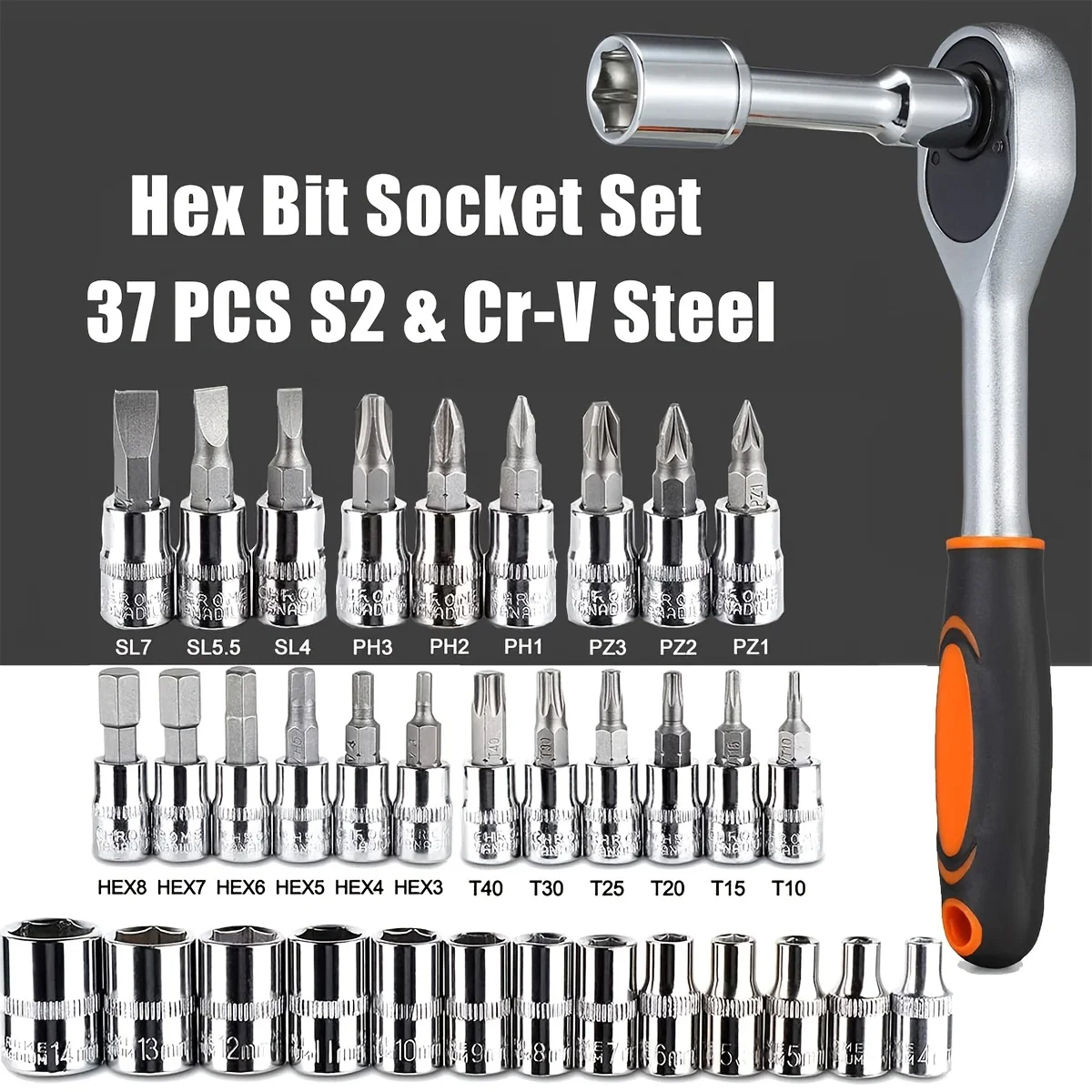 46pc Drive Socket Set 1/4 inch - огляд і ціна Car Accessories Workshop