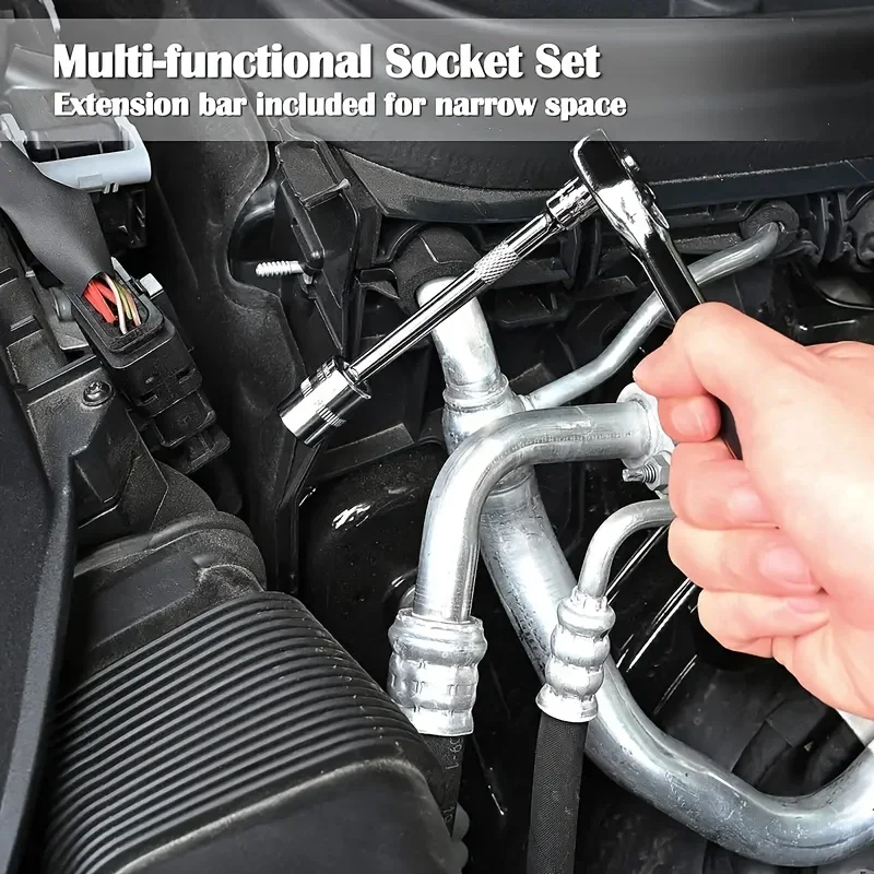 46pc Drive Socket Set 1/4 inch - огляд і ціна Car Accessories Workshop